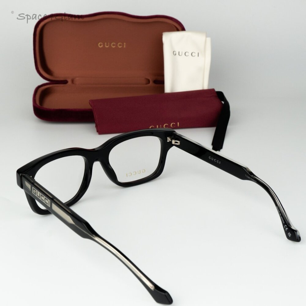 Gucci Women Eyeglasses Black Demo Square GG1731O 001 BRAND NEW - Picture 9 of 9